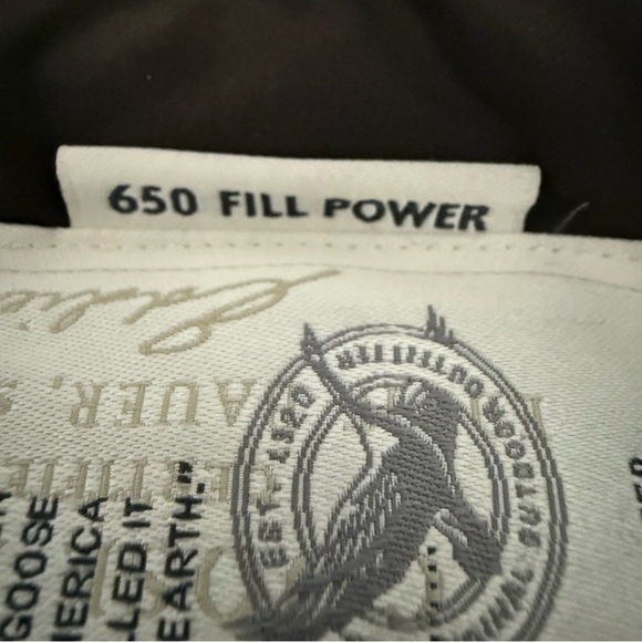 Eddie Bauer Parka Jacket Coat Weatheredge M Tall Brown Down Zip Hooded 650 Fill - Picture 13 of 14